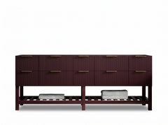 Catalina 84 in W x 22 in D Free Standing Reeded Double Sink Bathroom Vanity - photo 3