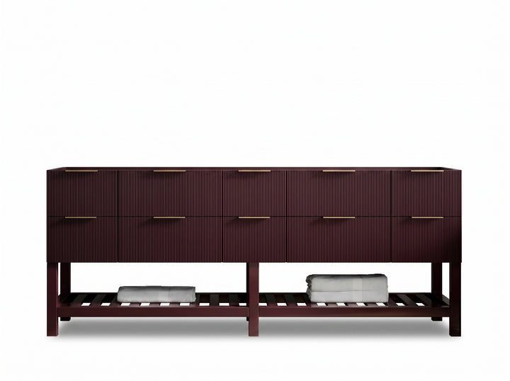 Catalina 84 in W x 22 in D Free Standing Reeded Double Sink Bathroom Vanity - photo 3