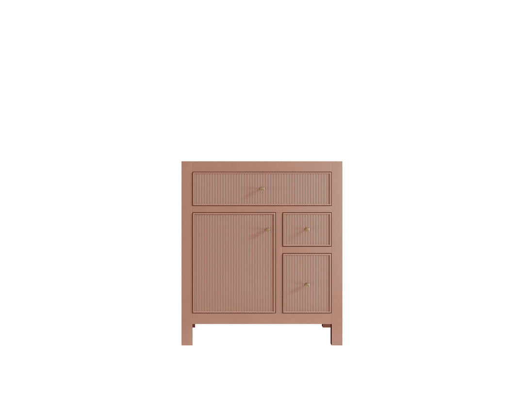 Sonoma 30 in W x 22 in D Free Standing Reeded Single Sink Bathroom Vanity