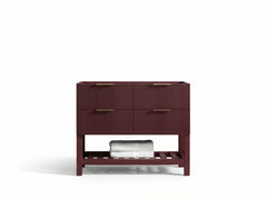Catalina 42 in W x 22 in D Free Standing Reeded Single Sink Bathroom Vanity - photo 3