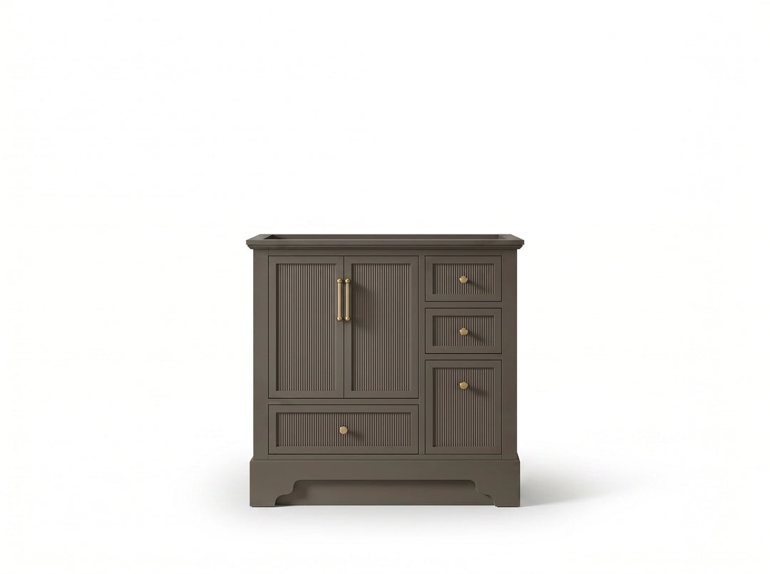 Alys 36 in. W x 22 in. D Center Sink Bathroom Vanity | 
              
                Urbane Bronze
                
                  
             - ALS_URB_WHQZ_36CL - photo №3
