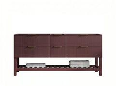 Catalina 72 in W x 22 in D Free Standing Reeded Double Sink Bathroom Vanity - photo 3
