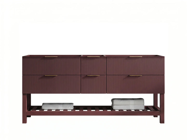 Catalina 72 in W x 22 in D Free Standing Reeded Double Sink Bathroom Vanity - photo 3