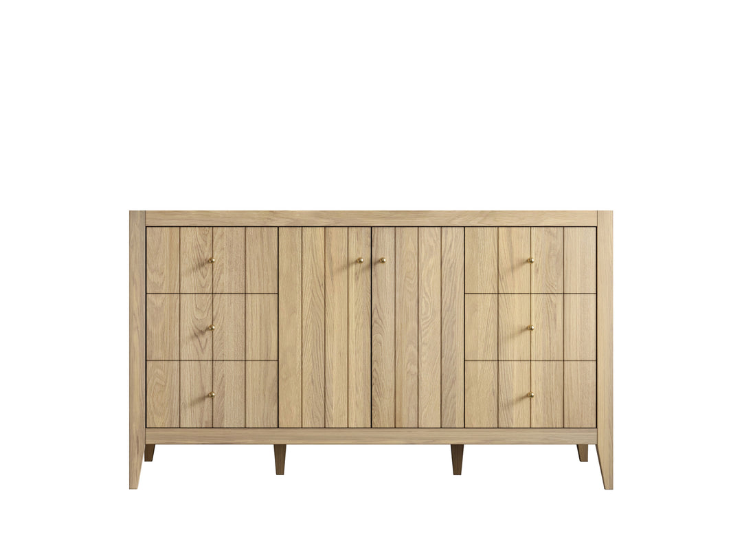 Atlanta White Oak 60 in. W x 22 in. D Single Sink Bathroom Vanity