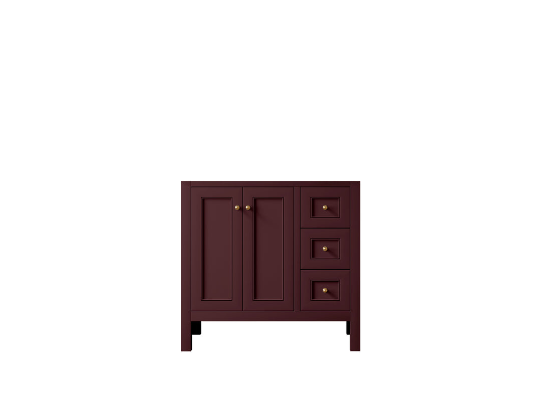 Nashville 36 in. W x 22 in. D Left Offset Sink Bathroom Vanity