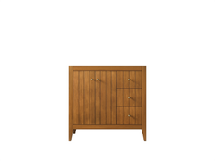 Atlanta Teak Wood 36 in. W x 22 in. D Left Offset Sink Bathroom Vanity - photo 7