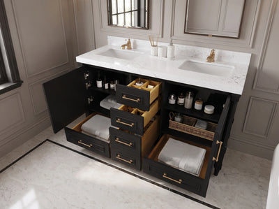 Aberdeen 60 in. W x 22 in. D Double Sink Bathroom Vanity