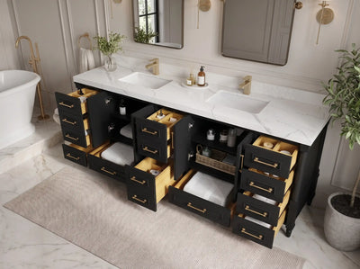 Aberdeen 84 in. W x 22 in. D Double Sink Bathroom Vanity