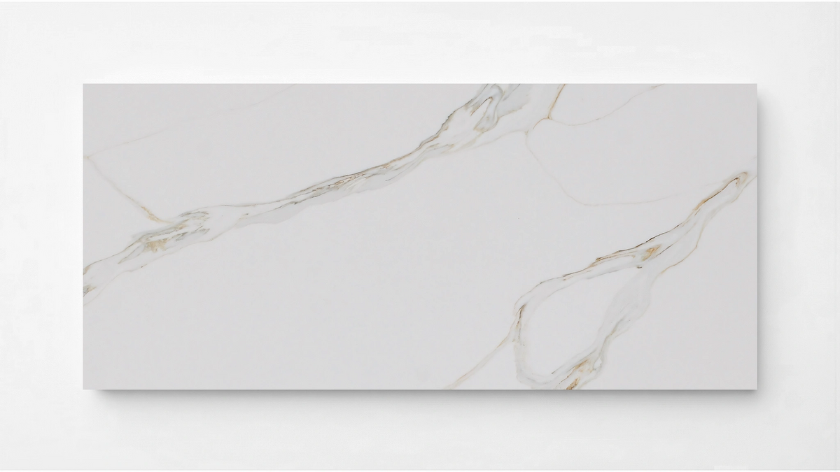 Calacatta Sienna Quartz Sample