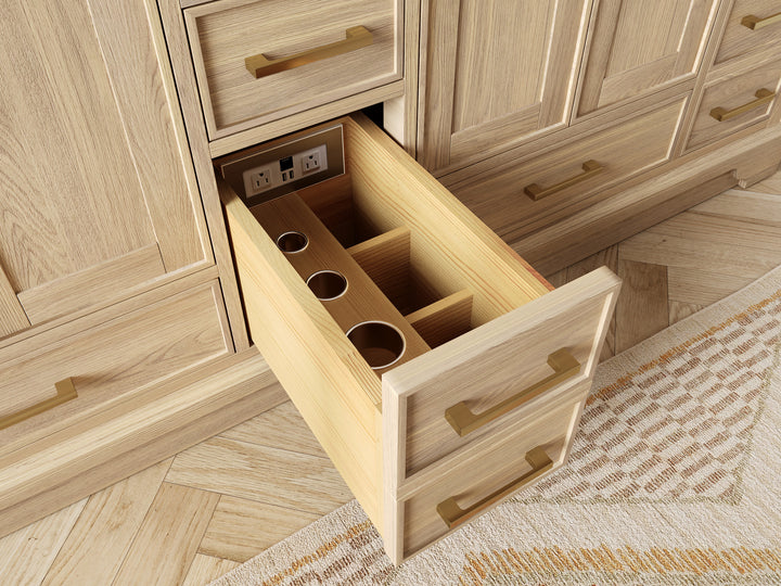 Charlotte White Oak 36 in. W x 22 in. D Center Sink Bathroom Vanity - photo 7
