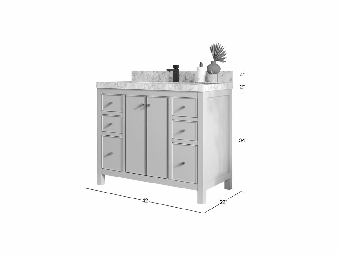 Chicago 42 in. W x 22 in. D Single Sink Bathroom Vanity