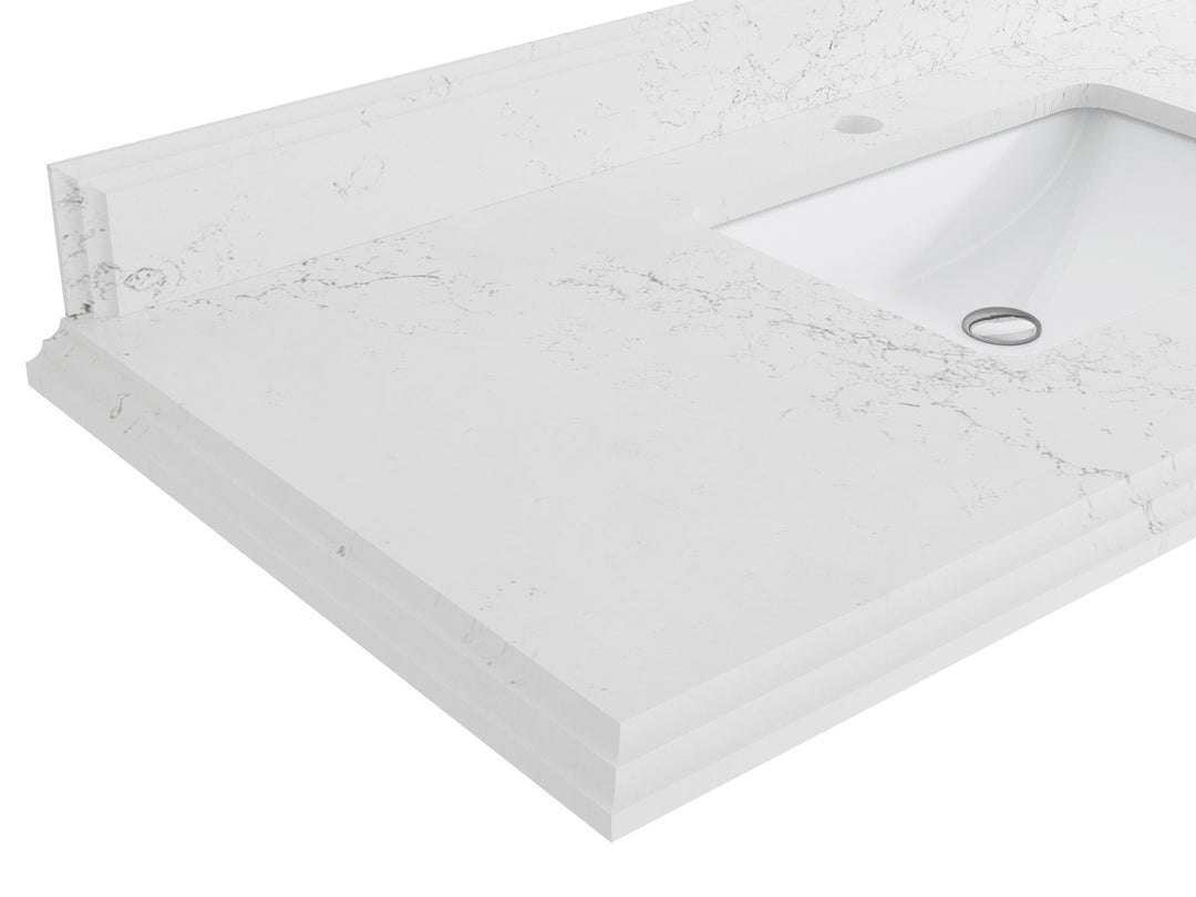 Cambridge 60 in. W x 22 in. D Double Sink Bathroom Vanity | 
              
                Fine Grain Linen Beige
                
                  
             - CAM_FNG_WHQZ_60D - photo №30