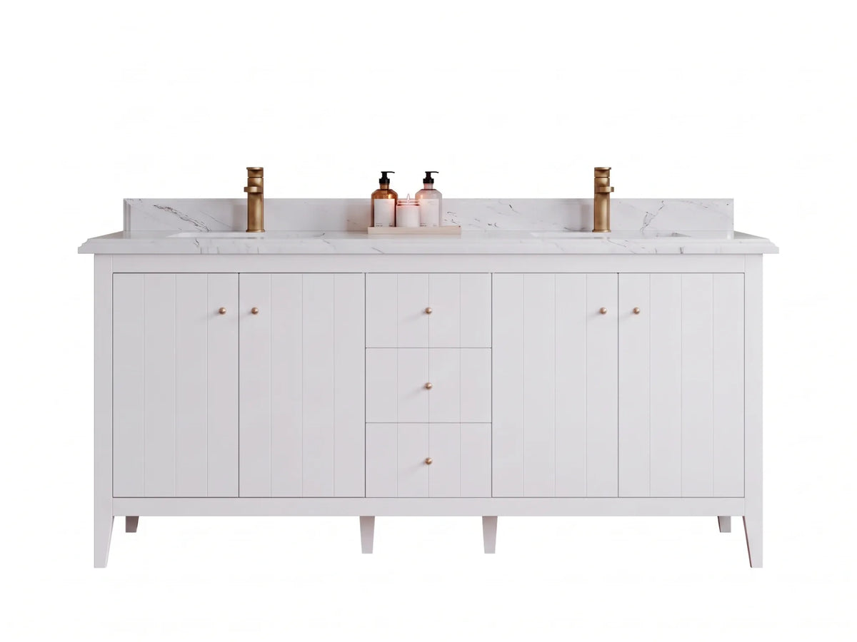 Atlanta 72 in. W x 22 in. D Double Sink Bathroom Vanity