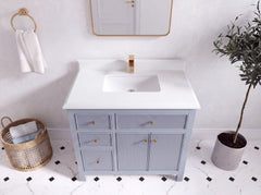 Sonoma 36 in. W x 22 in. D with Center Sink Bathroom Vanity - photo 28