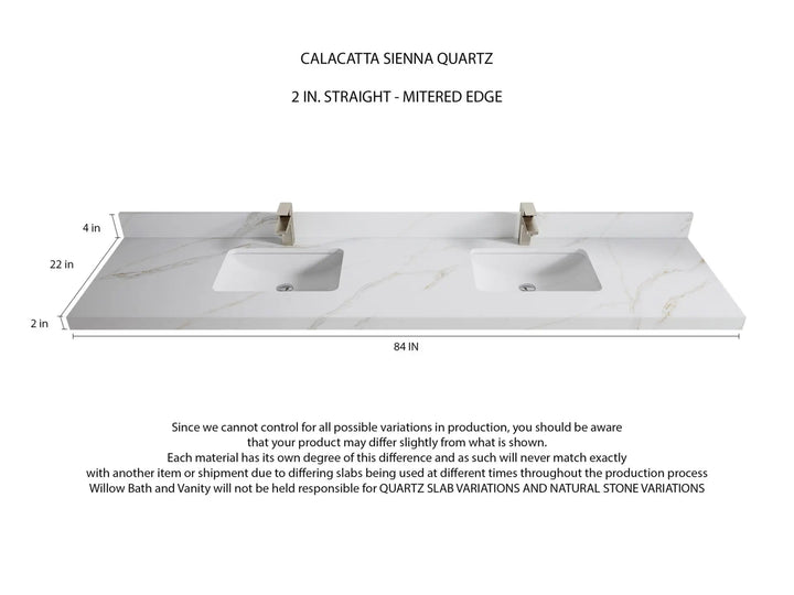 Boston Fenway 84 in. W x 22 in. D Double Sink Bathroom Vanity - photo 20