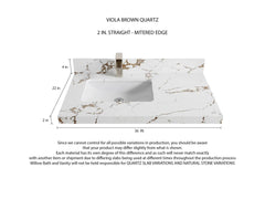 Cambridge 36 in. W x 22 in. D Left Offset Sink Bathroom Vanity - photo 16