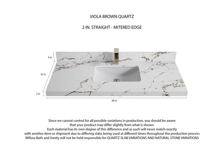 Malibu Mango Wood 48 in. W x 22 in. D Single Sink Bathroom Vanity - photo 20