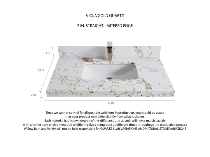 Cambridge 36 in. W x 22 in. D Single Center Sink Bathroom vanity - photo 17