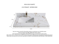 Cambridge 36 in. W x 22 in. D Left Offset Sink Bathroom Vanity - photo 17