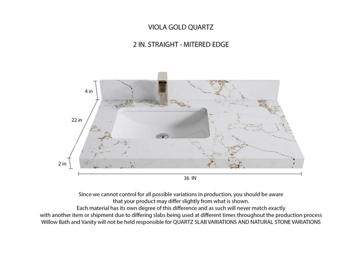Cambridge 36 in. W x 22 in. D Left Offset Sink Bathroom Vanity - photo 17