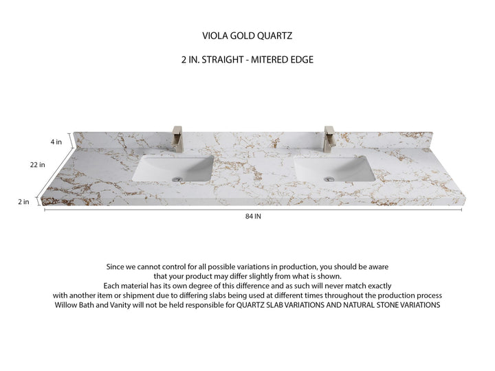 Boston Fenway 84 in. W x 22 in. D Double Sink Bathroom Vanity - photo 8