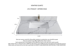 Cambridge 36 in. W x 22 in. D Single Center Sink Bathroom Vanity - photo 19