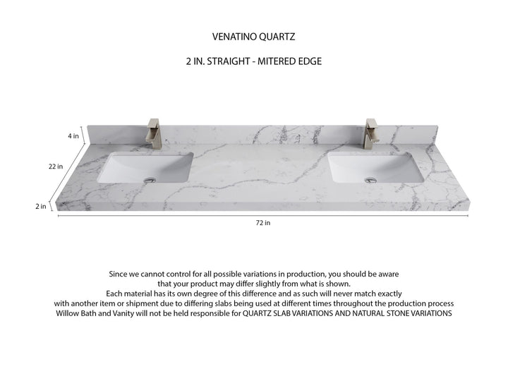 Boston Fenway 72 in. W x 22 in. D Double Sink Bathroom Vanity - photo 24