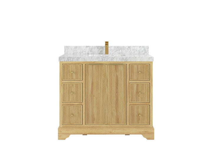 Austin Teak Wood 42 in. W x 22 in. D Single Sink Bathroom Vanity - photo 9