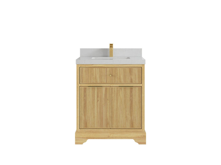 Austin Teak Wood 30 in. W x 22 in. D Single Sink Bathroom Vanity - photo 10
