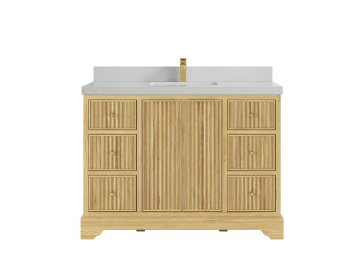 Austin Teak Wood 48 in. W x 22 in. D Single Sink Bathroom Vanity - photo 10