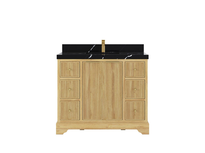 Austin Teak Wood 42 in. W x 22 in. D Single Sink Bathroom Vanity - photo 6