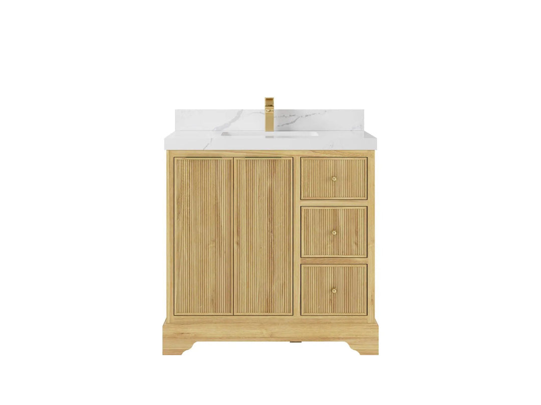 Teak_36 - Single Sink - Bathroom Vanity size 30 - 39 IN - photo 22
