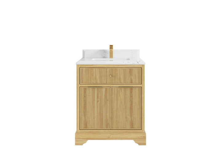 Austin Teak Wood 30 in. W x 22 in. D Single Sink Bathroom Vanity - photo 12