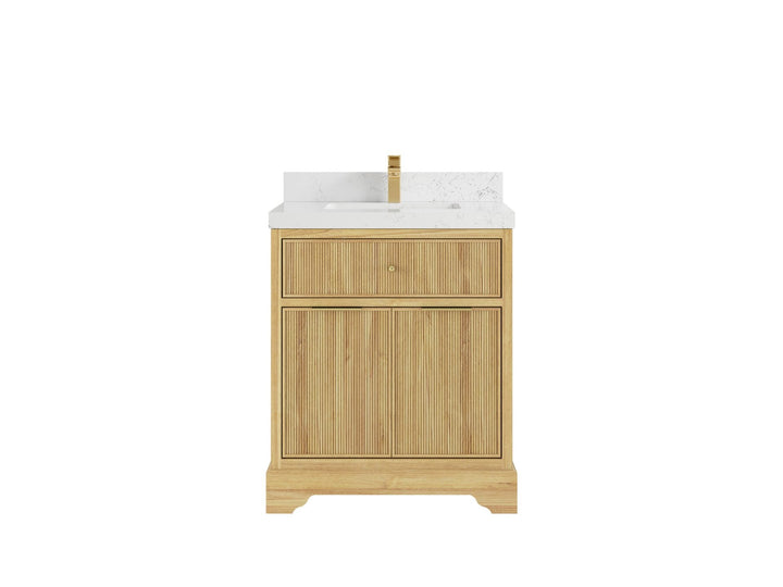 Austin Teak Wood 30 in. W x 22 in. D Single Sink Bathroom Vanity - photo 14