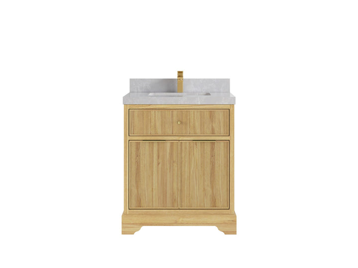 Austin Teak Wood 30 in. W x 22 in. D Single Sink Bathroom Vanity - photo 15