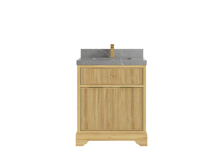 Austin Teak Wood 30 in. W x 22 in. D Single Sink Bathroom Vanity - photo 16
