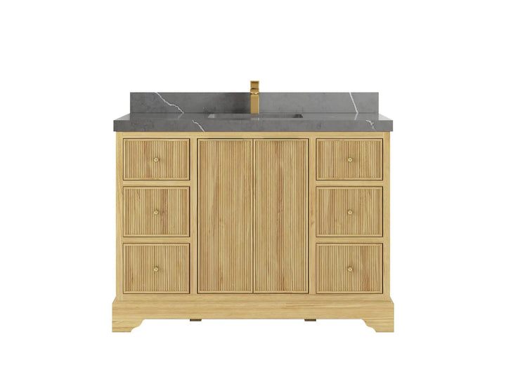 Austin Teak Wood 48 in. W x 22 in. D Single Sink Bathroom Vanity - photo 16