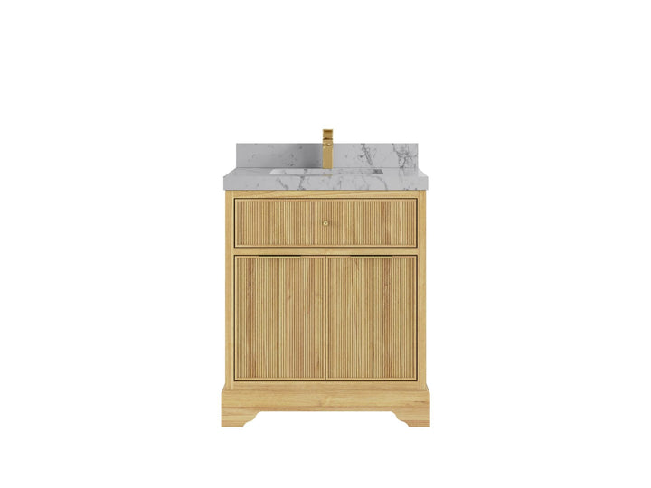 Austin Teak Wood 30 in. W x 22 in. D Single Sink Bathroom Vanity - photo 17