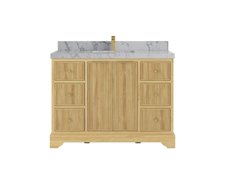 Austin Teak Wood 48 in. W x 22 in. D Single Sink Bathroom Vanity - photo 17
