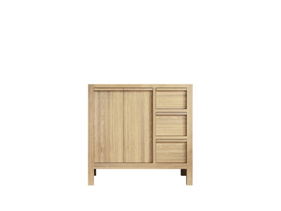 Elizabeth White Oak 36 in. W x 22 in. D Left Offset Sink Bathroom Vanity