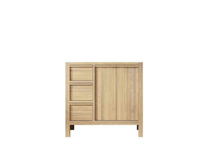 Elizabeth White Oak 36 in. W x 22 in. D Right Offset Sink Bathroom Vanity - photo 11