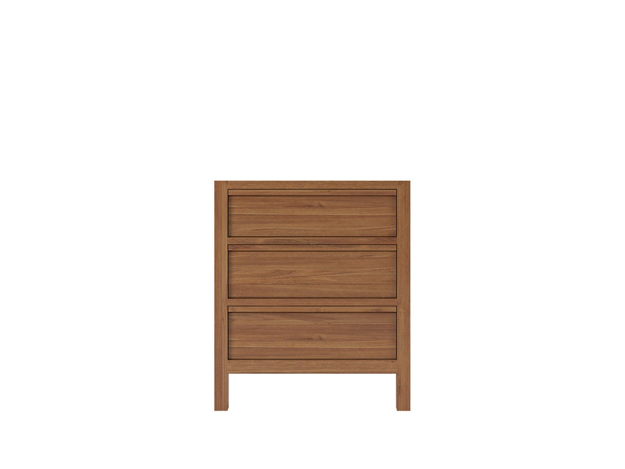 Elizabeth Teak Wood 30 in. W x 22 in. D Single Sink Vanity Cabinet