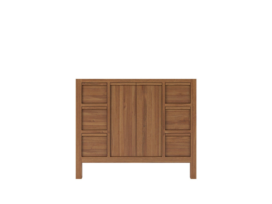 Elizabeth Teak Wood 42 in. W x 22 in. D Single Sink Vanity Cabinet