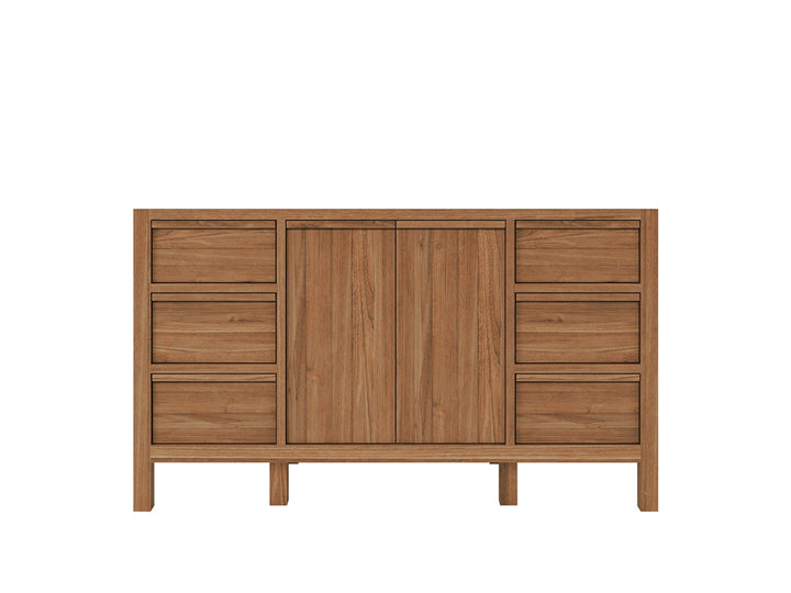 Elizabeth Teak Wood 60 in. W x 22 in. D Single Sink Bathroom Vanity - photo 6