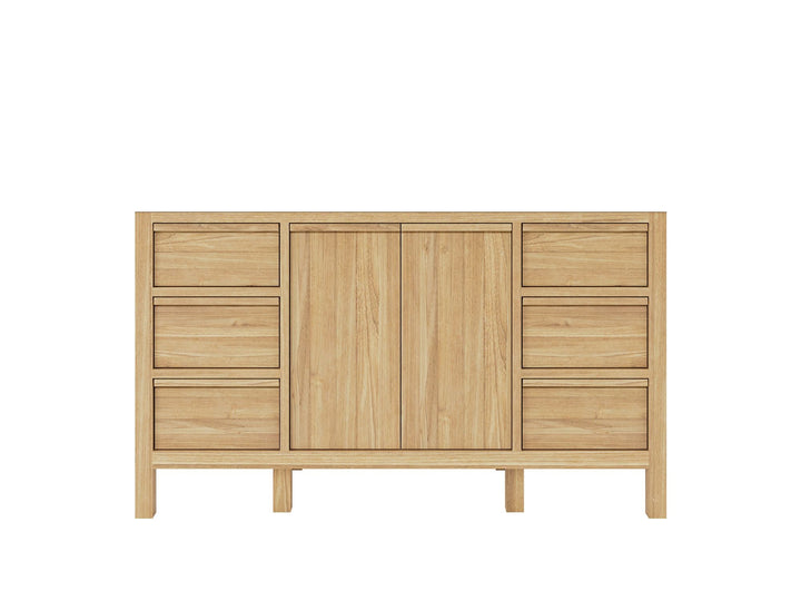 Elizabeth Teak Wood 60 in. W x 22 in. D Single Sink Bathroom Vanity - photo 6