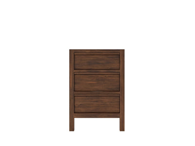 Elizabeth Teak 24 in. W x 22 in. D Single Sink Bathroom Vanity in Dark Walnut with Countertop - Cabinet Only