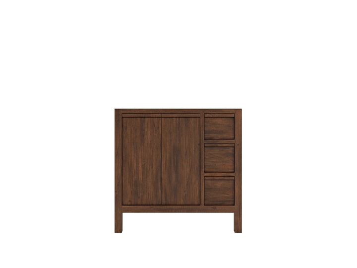 Elizabeth Teak Wood 36 in. W x 22 in. D Left Offset Sink Bathroom Vanity - photo 6