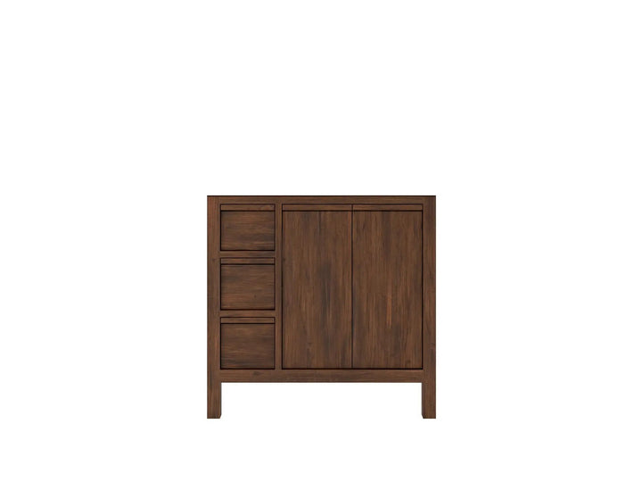 Elizabeth Teak Wood 36 in. W x 22 in. D Right Offset Sink Bathroom Vanity - photo 6