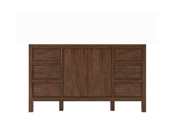 Elizabeth Teak Wood 60 in. W x 22 in. D Single Sink Bathroom Vanity - photo 6