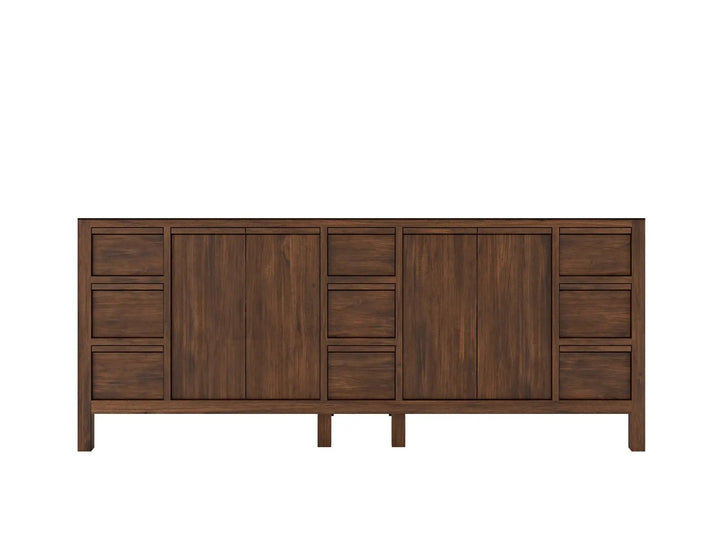 Elizabeth Teak Wood 84 in. W x 22 in. D Double Sink Bathroom Vanity - photo 6